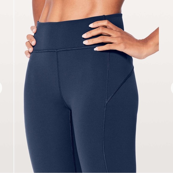 Lululemon In Movement Tights Navy Blue Size 6 - Picture 2 of 7